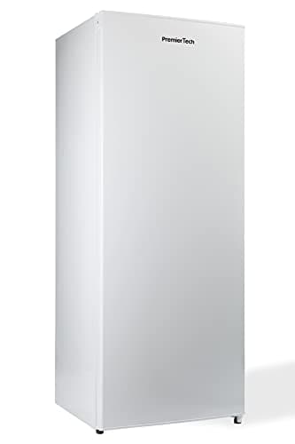 PremierTech, Congelatore Verticale da 160 Litri, Freezer, 3 Cassetti, 2 Sportelli, Risparmio Energetico, Libera Installazione, Porta Reversibile, Termostato Regolabile, Bianco, PT-FR153