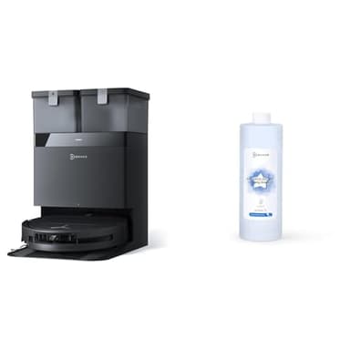ECOVACS DEEBOT T50 OMNI Robot Aspirapolvere Lavapavimenti, Nero, con soluzione detergente 1L *3