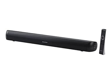 Sharp HT-SB107 2.0 - Mini soundbar Bluetooth con HDMI ARC/CEC, potenza totale 90 W, colore: Nero