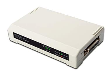 DIGITUS DN13006 Print Server 10/100 MBit con 2 Porte USB e 1 Porta, 25 Poli, Parallela