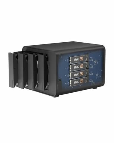 TERRAMASTER D8 Hybrid HDD NVMe Enclosure USB 3.2 Gen 2 10Gbps Tipo C 8Bay USB Storage Supporta RAID 0/1/Singolo/JBOD Esclusivo 2+6 RAID Hybrid Disk Array (Diskless)