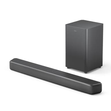 Philips TAB5309 Soundbar 2.1 con subwoofer wireless - 2.1 canali 240W, DTS Virtual X, Bluetooth 5.4, HDMI ARC, Connessione ottica e connettività USB - Grigio Scuro