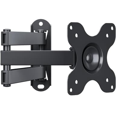 BONTEC Supporto da Parete TV/PC 13-30 pollici, Staffa TV, Universale con Braccio Girevole, Inclinabile e Estensibile, Portata 15 kg, VESA 100x100mm