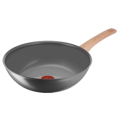 Lagostina Vivissima, Wok Antiaderente 28 cm con Manico Lungo, Rivestimento in Ceramica, Riscaldamento Rapido e Cottura Uniforme, Adatto a Tutte le Fonti di Calore Inclusa Induzione