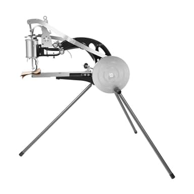 Macchina da Cucire per Cuoio Macchina da Cucire Professionale Piedi Regolabili a 360° Semi Manuale Macchina da Cucire Pelle Macchina di Riparazione di Cucire Adatto per la Casa, Negozio Cucito