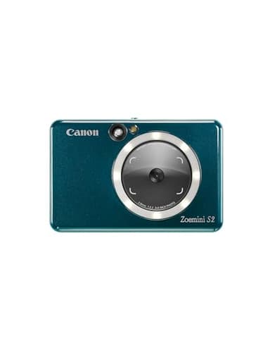 Canon Zoemini S2 Macchina Fotografica Istantanea 8MP – Fotocamera Istantanea Compatta con Specchio, Luce Circolare, Carta Fotografica con Retro Adesivo, Portatile, Acquamarina