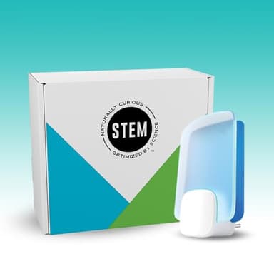 STEM Trappola LED Antimosche, Antimoscerini e Antitarme, Senza Insetticida, Protezione 24/7 dagli Insetti Volanti, per Uso Interno, 1 Base e 1 Ricarica
