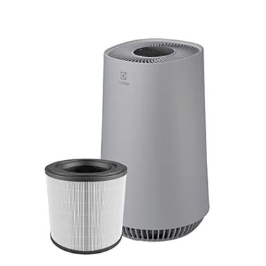 Electrolux FA31-201GY Purificatore d'Aria Flow Tecnologia PureSense, Indicazione Cambio Filtro e Comandi Touch, 49 Decibel, Fino a 40 Mq, Grigio (Chiaro)