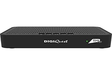 DIGIQUEST Decoder tivùsat Classic Q10 | Ricevitore satellitare HD tivùsat e abilitato canali DAZN | Mediaplayer, Telecomando 2 in 1 e Smartcard tivùsat inclusa | Colore: Nero