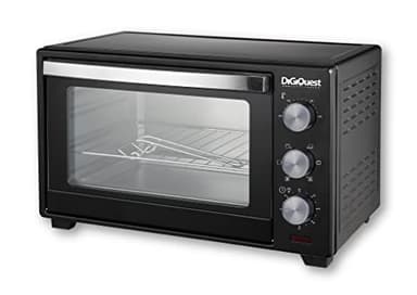 DIGIQUEST Forno Elettrico Ventilato 30 L, 1600 W, Timer 60 min, Spegnimento Automatico, Illuminazione interna, Doppio vetro temperato resistente al calore, Conforme alle nuove normative CE A13/EK1