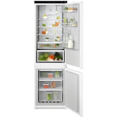 Electrolux ENT6ME18S0 Frigocongelatore Combinato, TwinTech Total No Frost 600, 273 Litri, ‎177.2x54,9x54,6 cm, Frigocongelatore da Incasso, Tecnologia MultiFlow, Controlli Touch Control, Bianco