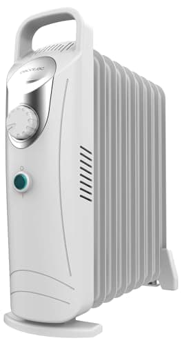 Cecotec Radiatore Ad Olio 9 Moduli Readywarm 900 Space White. 1000W, Riscalda Fino A 15M². Tecnologia Warmspace, Protezione Surriscaldamento, Facile Trasporto Con Easygo. Ideale Per Medie Stanze.