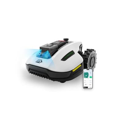 MAMMOTION YUKA mini 500 Robot Tagliaerba Senza Filo Perimetrale, Consigliato 500m², Max. 700m², Mappatura Automatica Visione AI 3D, Pendenza 50%, 5 Lame a Rasoio Orientabili, con Modulo 4G