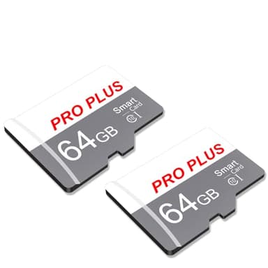 2 Pack Scheda SD 64 GB Con Adattatore SD, Schede Di Memoria Ad alta Velocità, A1, UHS-I, C10 Scheda TF, Scheda di Memoria per Tablet, Telefono, Fotocamera (TF183 64GB)