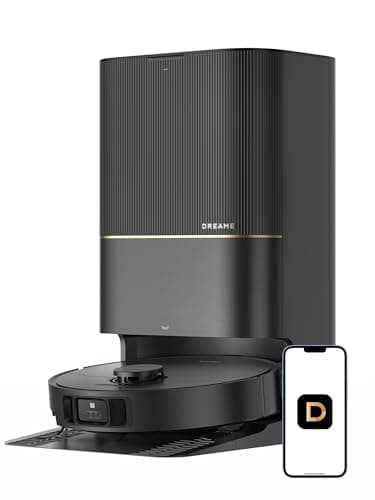 DREAME Aspirapolvere robot X40 ultra con mocio rimovibile e sollevabile, aspirazione 12.000 Pa, spazzola laterale per pulizia estesa, mocio e lavabo, autopulente, svuotamento automatico, ricarica