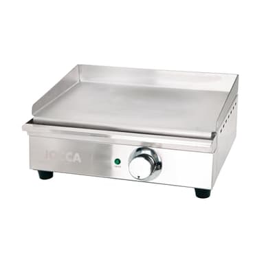 Jocca, Piastra Teppanyaki Professionale Acciaio Inox, Controllo Temperatura 1700W, Barbecue da Tavolo, Compatta e Versatile, Dimensioni 41,1x29,7x18,5 cm