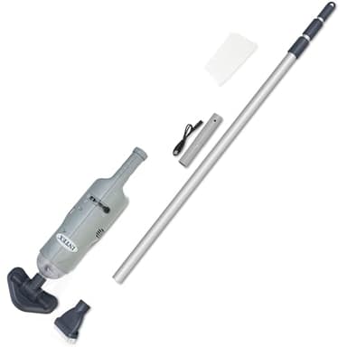Intex - Aspiratore per piscine e vasche idromassaggio, 28620EP, ricaricabile e portatile, colore: grigio