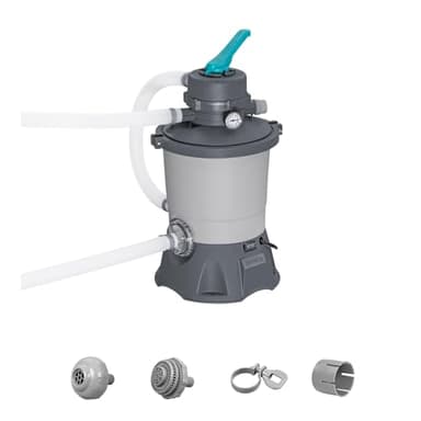 Bestway 58515-7 Pompa di filtraggio a sabbia da 3.596 L, grigio
