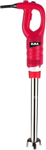 Elma Frullatore a Immersione Professionale con braccio frullatore rimovibile da 30 cm | Acciaio inossidabile I Potenza 450 W | Velocità variabile: 4000~16000 giri/min | Maniglia ergonomica | Rosso