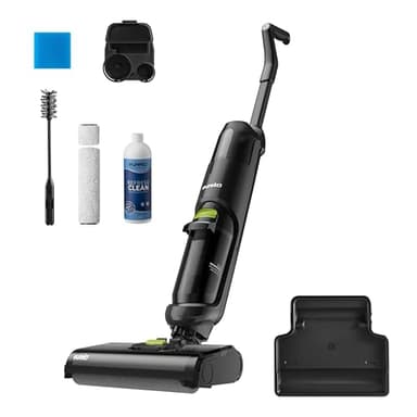 Eureka NEW400 Aspirapolvere e Lavapavimenti Intelligente, Spazzola Autopulizia,Aspirapolvere Lavapavimenti Senza Fili, Scopa Elettrica Design Leggero e Senza Fili per Pavimenti in Piastrelle e Legno
