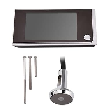 Visualizzatore Spioncino Digitale per Porta, Campanello Senza Fili con Telecamera per Campanello Schermo LCD a Colori per Interni da 3,5 Pollici 720HD Monitor Intelligente con Visione Ampia a 120°