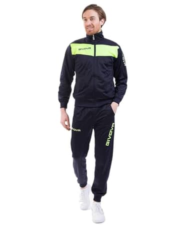 GIVOVA TUTA VISA FLUO TRIACETATO BLU/GIALLO FLUO Tg. XL