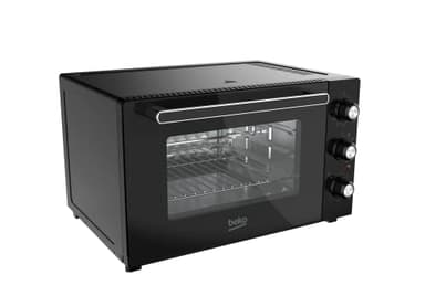 Beko - BMF60B - Fornetto Elettrico, Cottura Ventilata, 60 Litri, 2000 W, 5 Funzioni, Timer 120 min, Temperatura fino a 230° - Nero, 62 x 38.5 x 52h cm