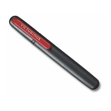 Victorinox Affilacoltelli Doppio per Esterni, per Coltellino Svizzero, Ppietra per Affilare Piccola, nero/rosso