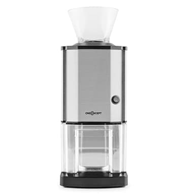 oneConcept Icebreaker - Tritaghiaccio, 15 kg/h, 3,5 litri (circa 1,75 kg) vaschetta di raccolta, Interruttore di sicurezza, compatto, facile da pulire, corpo in acciaio inox, argento