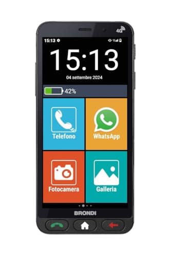 BRONDI Amico Vero 4G - Telefono cellulare Senior