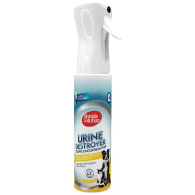 Simple Solution Nuova Tecnologia Spray, di Controllo delle Urine Rimozione di Macchie e odori per Animali Domestici con Potere detergente PRO-batteri - 400ml