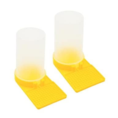 Gativs Api Feeder 2 Pezzi Api d'Acqua Alimentatore d'Acqua Feeder Api Ingresso Plastica Bee Alimentatore d'Acqua Bee Api Feeder Acqua Api Plastica Mangiatoia Alimentatore Api Nido Plastica