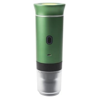Jowenia Macchina per caffè espresso portatile, riscaldamento rapido 4-6 minuti, mini macchina da caffè compatibile con capsule e caffè macinato