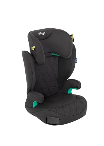 GRACO - Affix i-Size R129 Rialzo con schienale alto ISOFIX, da 100 a 150 cm (da 3,5 a 12 anni circa), colore Midnight