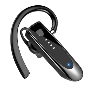 Auricolare Bluetooth Singolo con Doppio Microfono V5.4 Auricolari Bluetooth con 20 Ore Di conversazione, 180 Ore in Standby, cuffie bluetooth con Gancio Girevole per Guida/Lavoro/Business, Nero