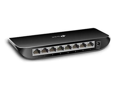 TP-Link TL-SG1008D Switch 8 Porte Gigabit, 10/100/1000Mbps, Plug & Play, Nessuna Configurazione Richiesta, Struttura in Plastica, Nero