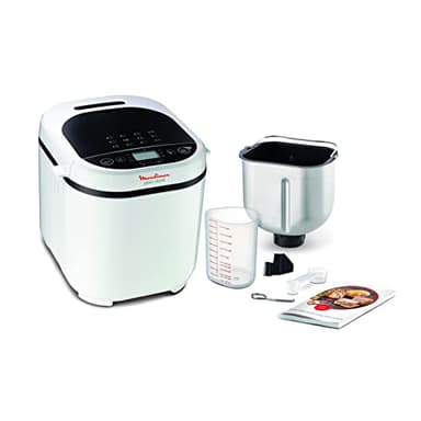 Moulinex OW2101 Pain Doré Macchina del Pane, 720 W, 1 kg, 12 Programmi Automatici, 3 Livelli di Peso e Doratura, Schermo LCD, Macchina per Pane, Pizza, Pasta, Dolci, Marmellate, Ricettario Incluso