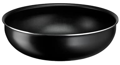 Lagostina Ingenio Essential Plus Wok Ø 28 cm, Pentola Wok Antiaderente in Alluminio per Gas e Forno, Utilizzabile con Manico Removibile (venduto separatamente)