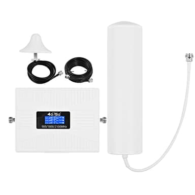 Kit Amplificatore di segnale Amplificatore di segnale telefonico Amplificatore di segnale cellulare Ripetitore di segnale mobile Ripetitore di segnale a tripla banda con antenna