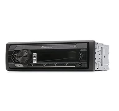 Pioneer MVH-S320BT, autoradio 1DIN con RDS, profondità di installazione ridotta, menu di navigazione in tedesco, Bluetooth, USB, ingresso AUX, sistema vivavoce, Smart Sync