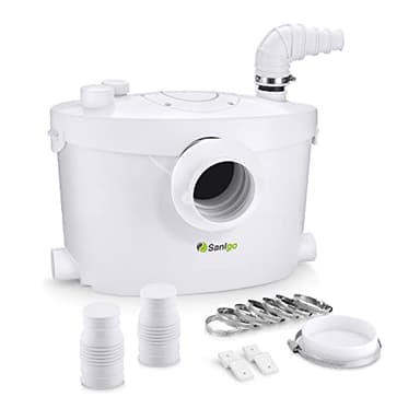 Sanigo SANI400+ - Frantoio sanitario con filtro al carbone e pannello di servizio rimovibile, 400 W