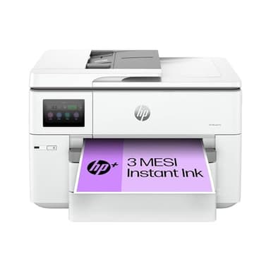 HP OfficeJet Pro 9730e 537P6B, Stampante Multifunzione per Grandi Formati, a Colori, Fronte e Retro Automatico, 22 ppm, Wi-Fi, 3 Mesi di Inchiostro Instant Ink Inclusi, Grigia
