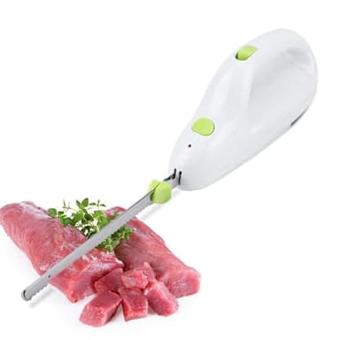 Brrnoo Coltello Elettrico per Pane, Coltello da Cucina, Coltello Elettrico per Carne, Surgelati, per Tagliare Carne, Pane, Formaggio