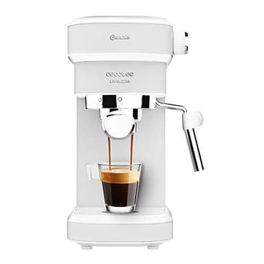 Cecotec Macchina da Caffè Espresso Cafelizzia 790 White. 1350 W, Sistema di Riscaldamento Rapido Thermoblock, 20 Bar, Modalità Auto per 1 e 2 Caffè, Vaporizzatore Regolabile, Serbatoio da 1,2 L
