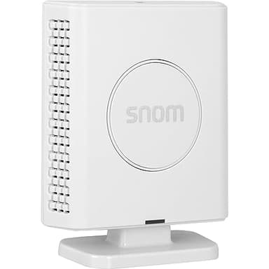Snom M400 Base DECT per Telefono Cordless Casa - Supporta 20 Dispositivi e 10 Chiamate Simultanee - Sistema VoIP Aziendale con Crittografia TLS/SRTP e Aggiornamenti OTA