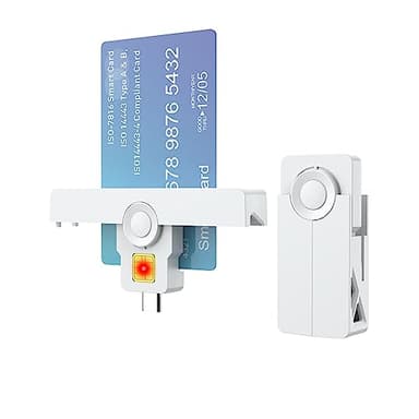 USB C Lettore Smart Card Carta Identità Elettronica, DOD militare USB Common Access CAC,mini ID pieghevole,debito,lettore di carte credito compatibile con Windows,Mac OS,Linux,telefono Android(tipo C)