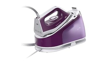 Braun CareStyle 1 Pro IS1514 VI - Ferro a vapore con tecnologia FreeGlide 3D, vapore verticale, funzione antigoccia, serbatoio dell'acqua da 1,7 l, 6 bar, 120 g/min, 2200 W, colore: Viola
