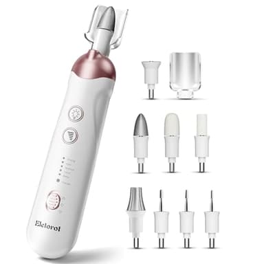 Eletorot Lima per Unghie Elettrica, Kit Pedicure e Manicure con 8 Accessori Professionali, Fresa Elettrica per Unghie per Cuticole Remove e Curare Unghie