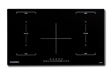 PremierTech Piano Cottura a Induzione 90cm, 5 zone, Timer & Lock, Funzione Flex PT905IFB