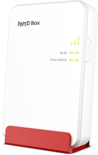 FRITZ!Box 6860 5G Edition International – Router 5G/LTE fino a 1.300 Mbit/s, Wi-Fi 6 fino a 3.000 Mbit/s, Power over Ethernet (PoE+), resistente a polvere e spruzzi, base DECT e Mesh